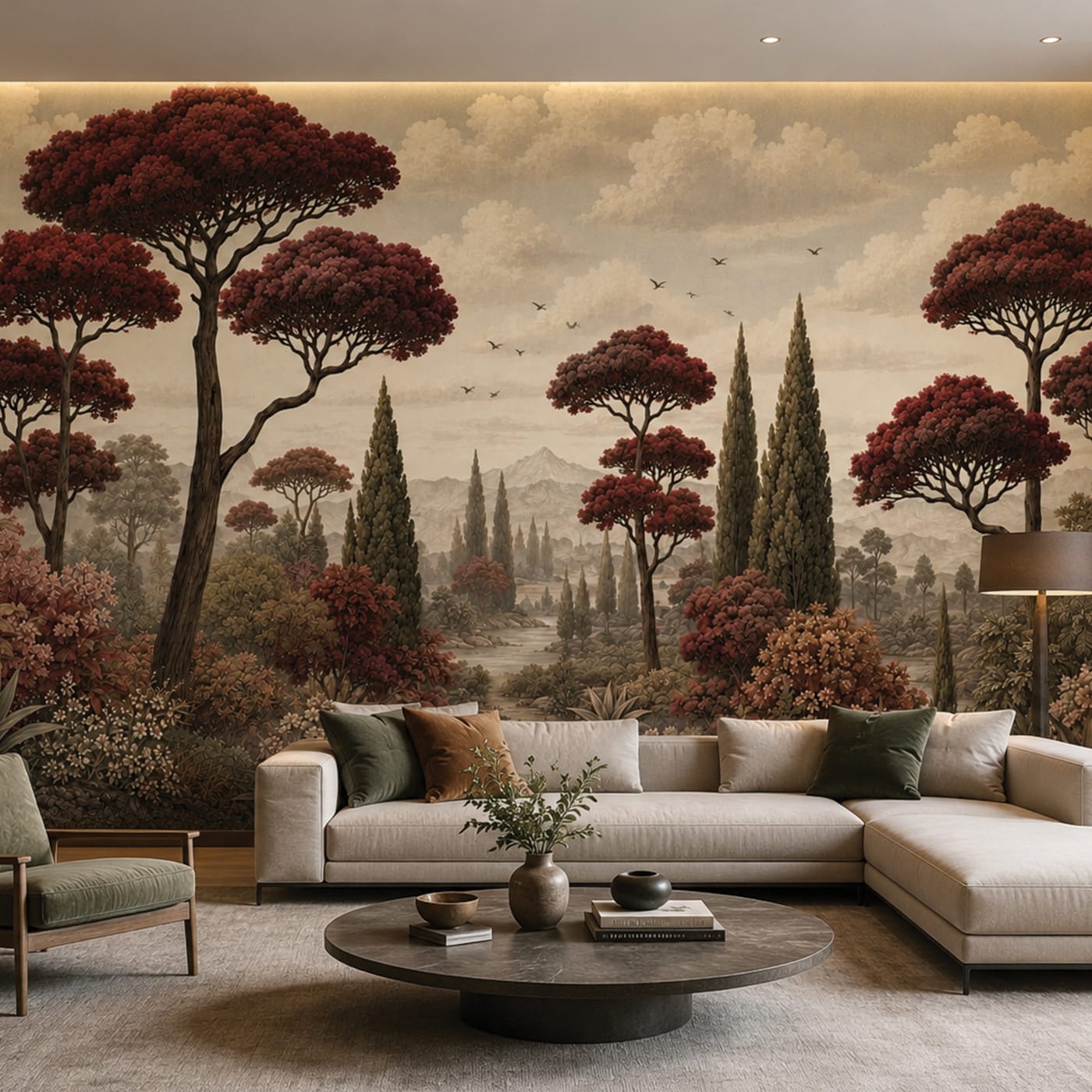 Crimson Tuscan Reverie